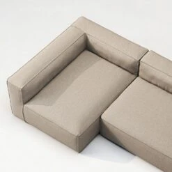 Grand 3 Seater Sofa Divan Left Outdoor, Heather Grey -Gubi Furni Sales decotique grand 3 seater sofa divan left outdoor 9