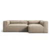 Grand 3 Seater Sofa Divan Right Outdoor, Heather Grey