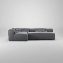 Grand 3 Seater Sofa Lounge Left, Zinc Grey -Gubi Furni Sales decotique grand 3 seater sofa lounge left 2