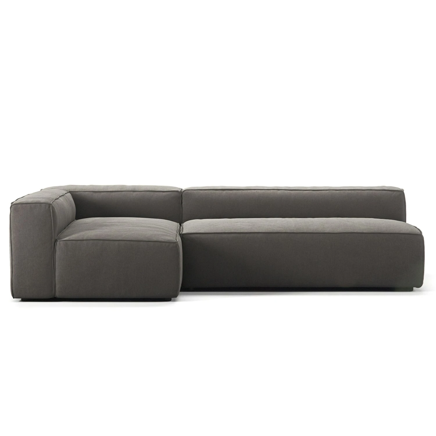 Grand 3 Seater Sofa Lounge Left, Hunter Brown 3 Grand 3 Seater Sofa Lounge Left, Hunter Brown