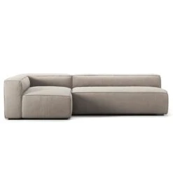 Grand 3 Seater Sofa Lounge Left, Sandshell Beige