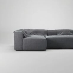 Grand 3 Seater Sofa Lounge Left, Zinc Grey -Gubi Furni Sales decotique grand 3 seater sofa lounge left 4