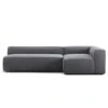 Grand 3 Seater Sofa Lounge Right, Zinc Grey -Gubi Furni Sales decotique grand 3 seater sofa lounge right 0