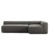Grand 3 Seater Sofa Lounge Right, Hunter Brown
