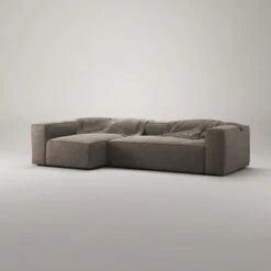 Grand 4 Seater Sofa Divan Left, Mole Brown -Gubi Furni Sales decotique grand 4 seater sofa divan left 11