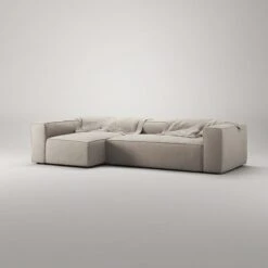 Grand 4 Seater Sofa Divan Left, Sandshell Beige -Gubi Furni Sales decotique grand 4 seater sofa divan left 35