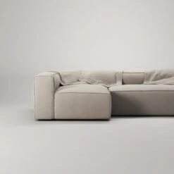 Grand 4 Seater Sofa Divan Left, Sandshell Beige -Gubi Furni Sales decotique grand 4 seater sofa divan left 36