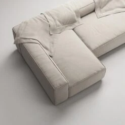 Grand 4 Seater Sofa Divan Left, Sandshell Beige -Gubi Furni Sales decotique grand 4 seater sofa divan left 37