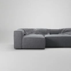 Grand 4 Seater Sofa Divan Left, Zinc Grey -Gubi Furni Sales decotique grand 4 seater sofa divan left 4