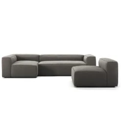 Grand 4 Seater Sofa Divan Left With Armchair, Hunter Brown