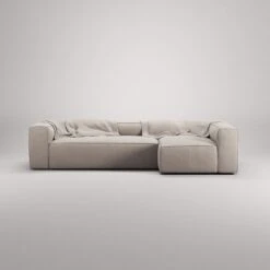 Grand 4 Seater Sofa Divan Right, Sandshell Beige -Gubi Furni Sales decotique grand 4 seater sofa divan right 34