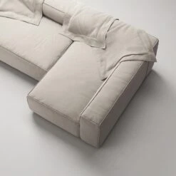 Grand 4 Seater Sofa Divan Right, Sandshell Beige -Gubi Furni Sales decotique grand 4 seater sofa divan right 37