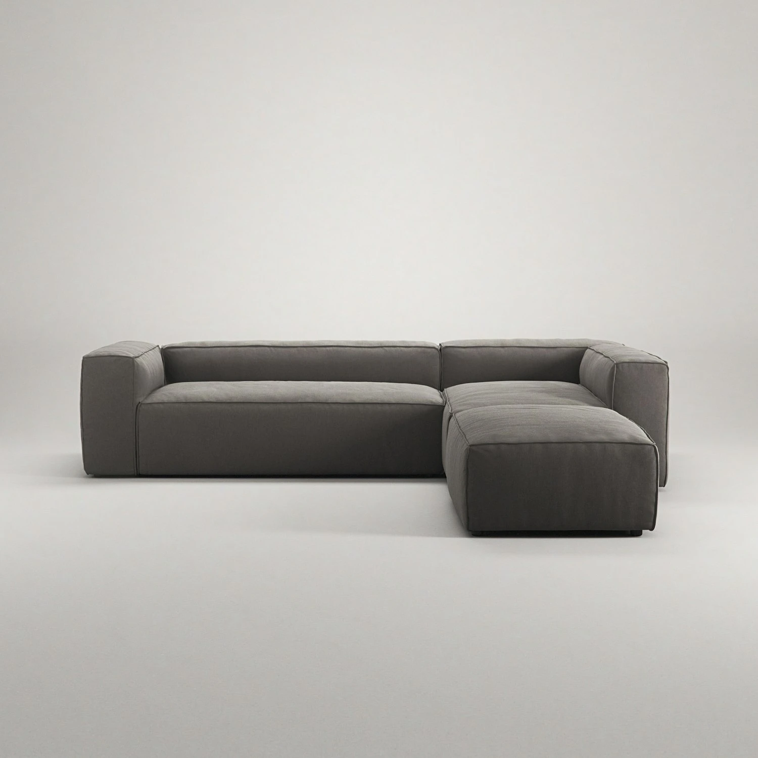 Grand 4 Seater Sofa Divan Right Open End Piece, Hunter Brown 4 Grand 4 Seater Sofa Divan Right Open End Piece, Hunter Brown - Image 2