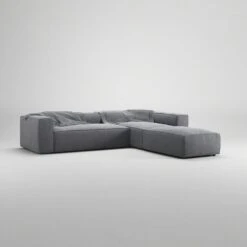 Grand 4 Seater Sofa Divan Right Open End Piece With Footstool, Zinc Grey 12 Grand 4 Seater Sofa Divan Right Open End Piece With Footstool, Zinc Grey -Gubi Furni Sales decotique grand 4 seater sofa divan right open end piece with footstool 3