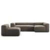 Grand 4 Seater Sofa Divan Right With Armchair, Mole Brown -Gubi Furni Sales decotique grand 4 seater sofa divan right with armchair 9