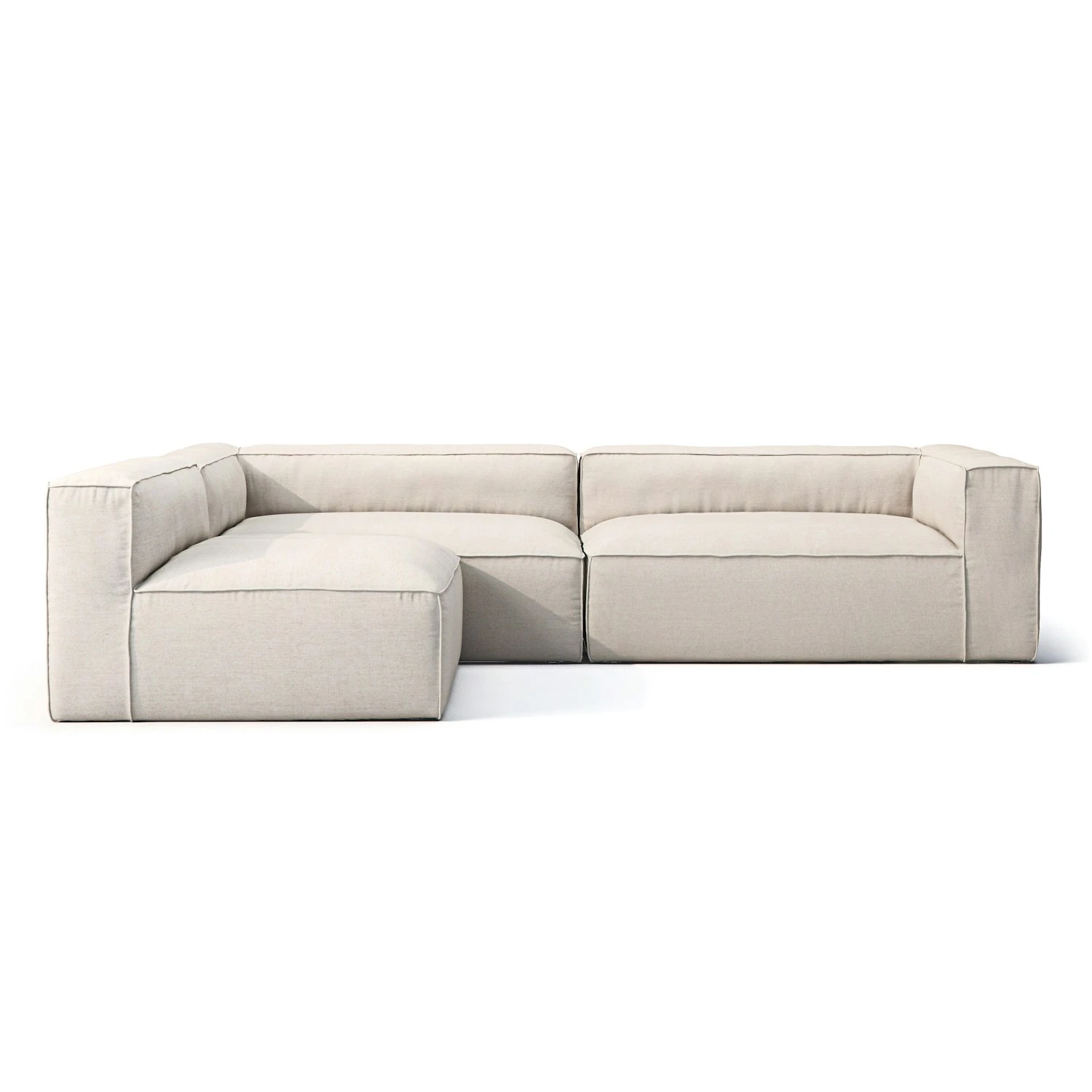 Grand 4 Seater Sofa Open End Reversible Outdoor, Linen Chalk 3 Grand 4 Seater Sofa Open End Reversible Outdoor, Linen Chalk