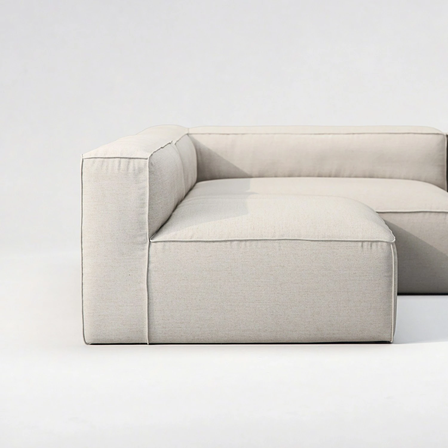 Grand 4 Seater Sofa Open End Reversible Outdoor, Linen Chalk 6 Grand 4 Seater Sofa Open End Reversible Outdoor, Linen Chalk - Image 4