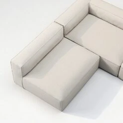 Grand 4 Seater Sofa Open End Reversible Outdoor, Linen Chalk 11 Grand 4 Seater Sofa Open End Reversible Outdoor, Linen Chalk -Gubi Furni Sales decotique grand 4 seater sofa open end reversible outdoor 4