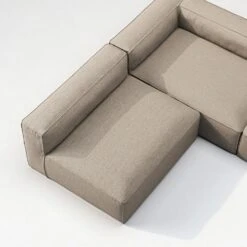 Grand 4 Seater Sofa Open End Reversible Outdoor, Heather Grey -Gubi Furni Sales decotique grand 4 seater sofa open end reversible outdoor 9