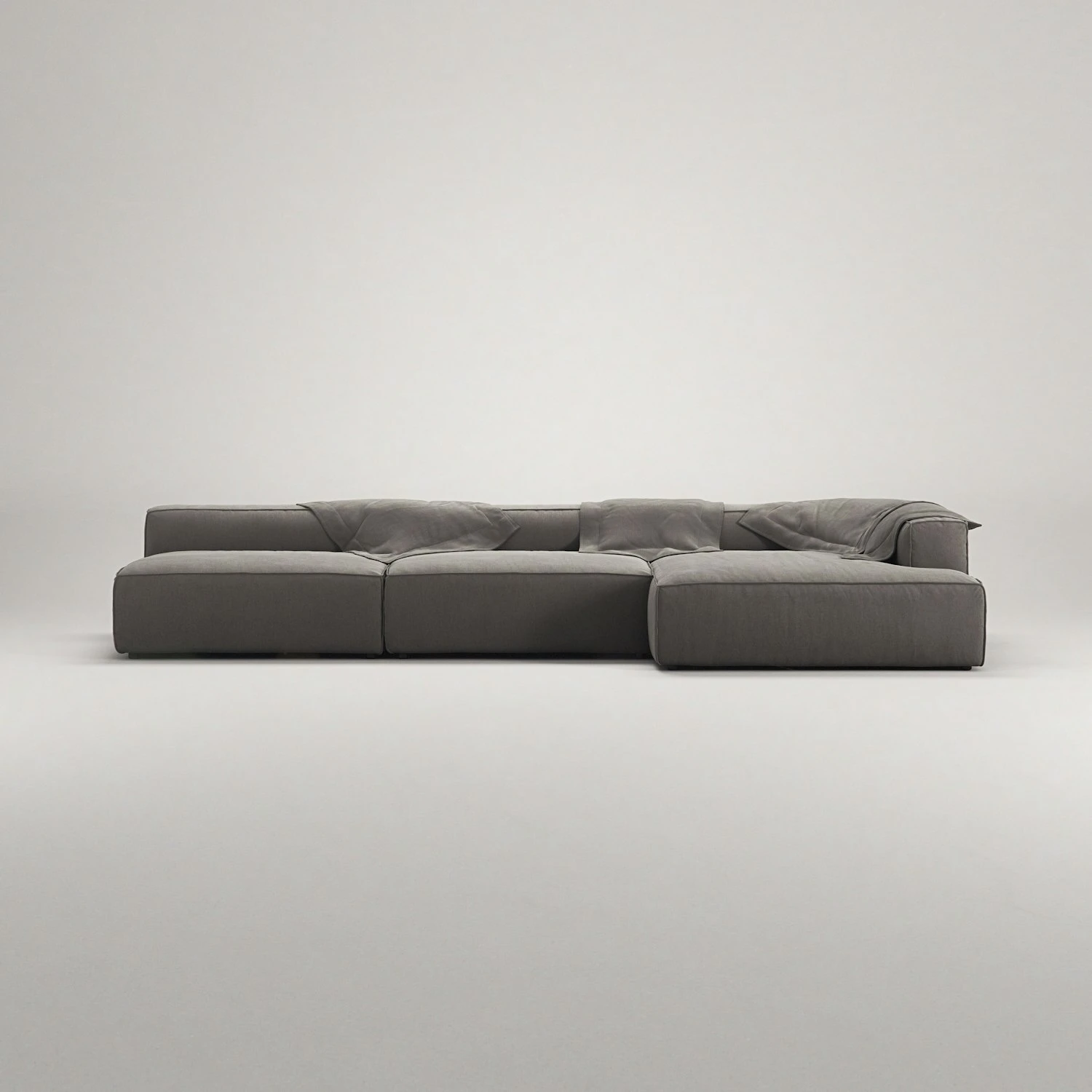 Grand Lounge Sofa 5-Seater Chaise Longue Right, Hunter Brown 5 Grand Lounge Sofa 5-Seater Chaise Longue Right, Hunter Brown - Image 3