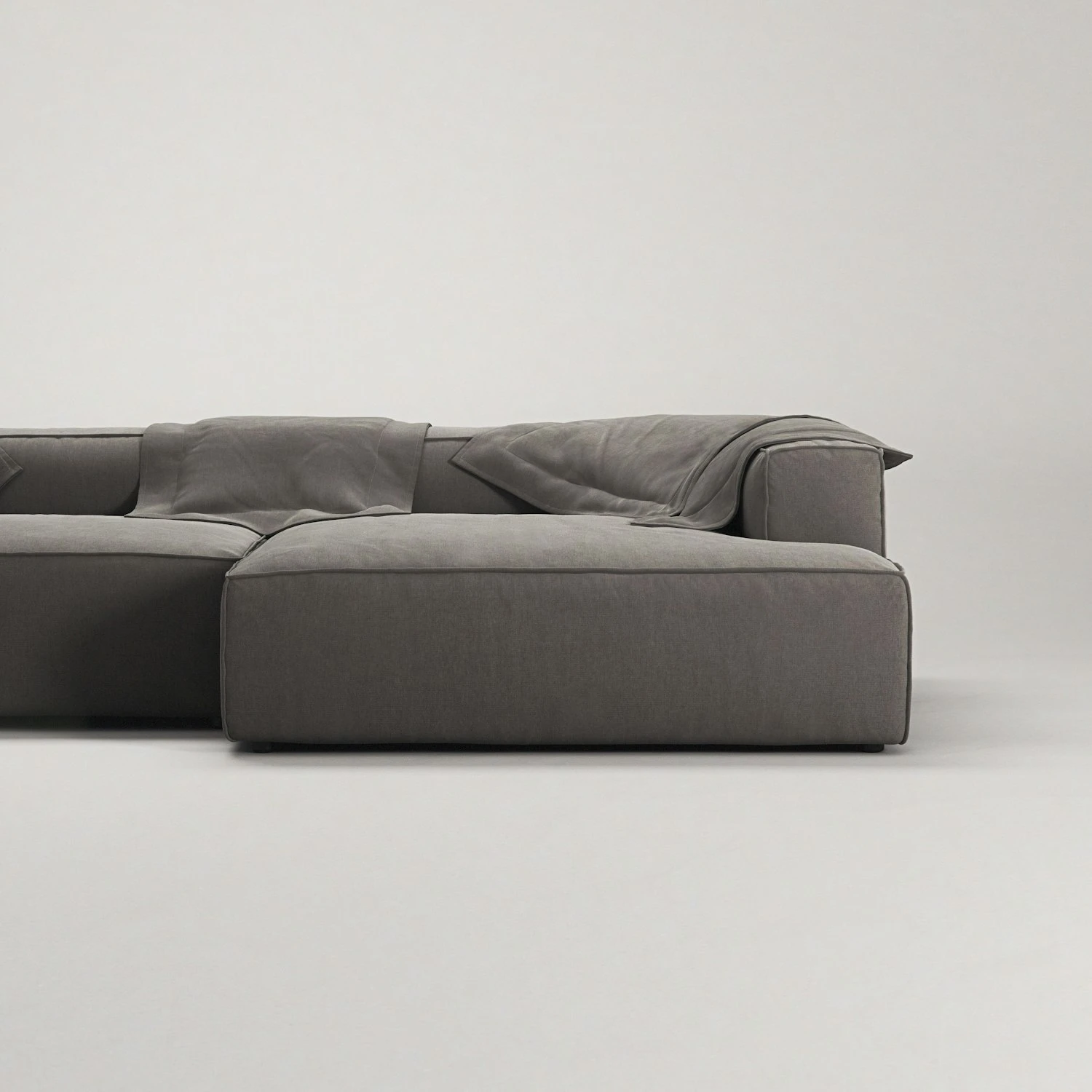 Grand Lounge Sofa 5-Seater Chaise Longue Right, Hunter Brown 7 Grand Lounge Sofa 5-Seater Chaise Longue Right, Hunter Brown - Image 5