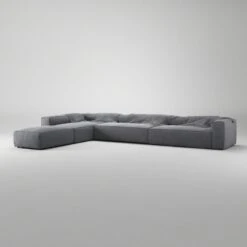 Grand Corner Sofa Left, Zinc Grey -Gubi Furni Sales decotique grand corner sofa left 37