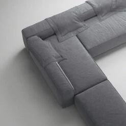 Grand Corner Sofa Left, Zinc Grey -Gubi Furni Sales decotique grand corner sofa left 39