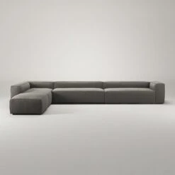 Grand Corner Sofa Left, Hunter Brown -Gubi Furni Sales decotique grand corner sofa left 59