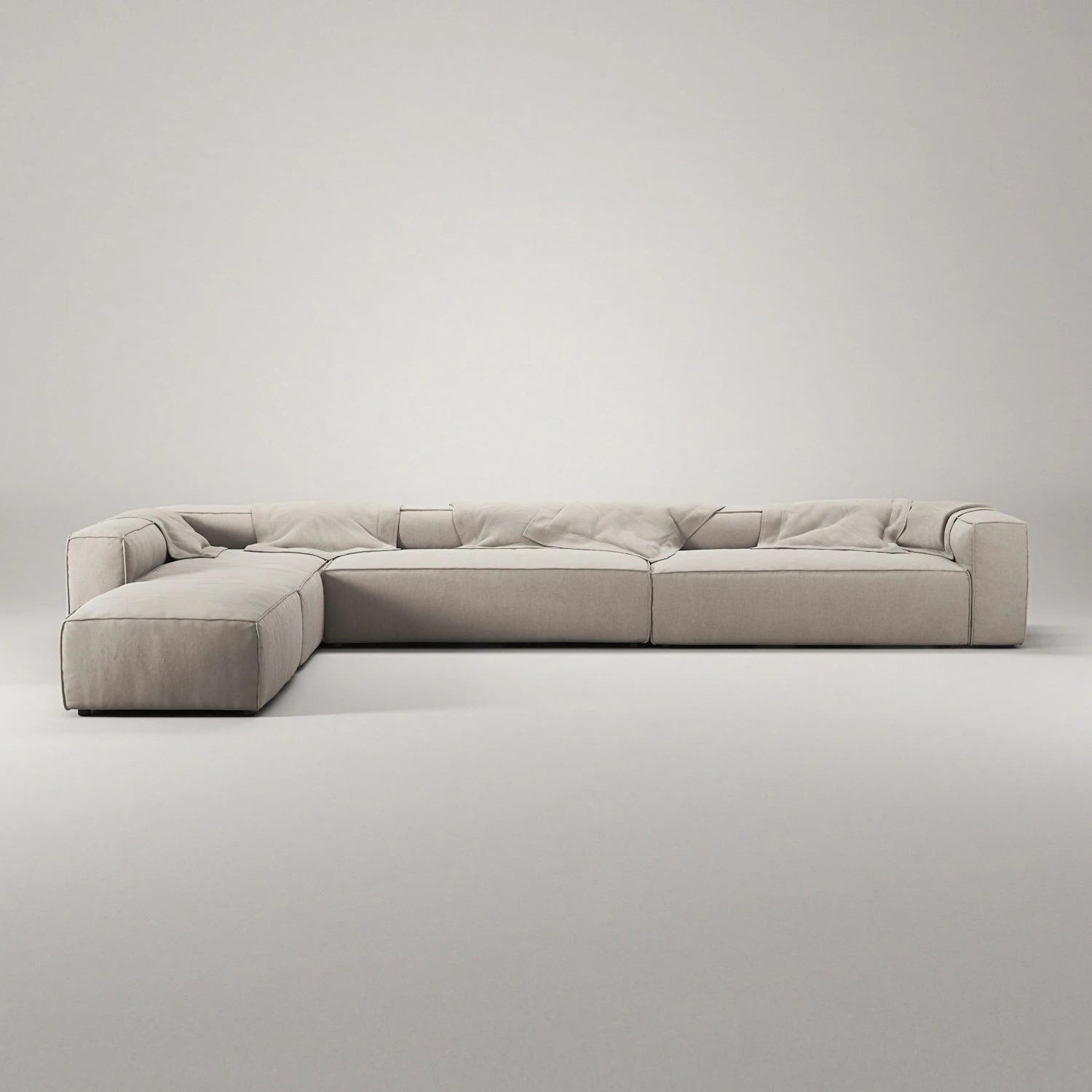 Grand Corner Sofa Left, Sandshell Beige 6 Grand Corner Sofa Left, Sandshell Beige - Image 4