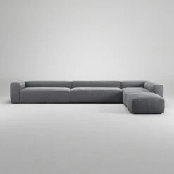 Grand Corner Sofa Right, Zinc Grey -Gubi Furni Sales decotique grand corner sofa right 43