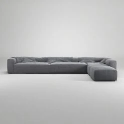 Grand Corner Sofa Right, Zinc Grey -Gubi Furni Sales decotique grand corner sofa right 44