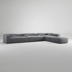 Grand Corner Sofa Right, Zinc Grey -Gubi Furni Sales decotique grand corner sofa right 45