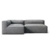 Grand Lounge Sofa 2-Seater Left Outdoor, Charcoal Chiné 1 Grand Lounge Sofa 2-Seater Left Outdoor, Charcoal Chiné -Gubi Furni Sales decotique grand lounge sofa 2 seater left outdoor 10