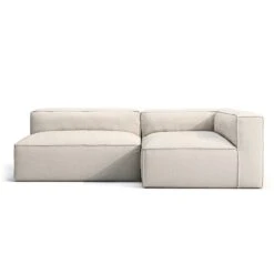 Grand Lounge Sofa 2-Seater Right Outdoor, Linen Chalk