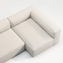 Grand Lounge Sofa 2-Seater Right Outdoor, Linen Chalk 11 Grand Lounge Sofa 2-Seater Right Outdoor, Linen Chalk -Gubi Furni Sales decotique grand lounge sofa 2 seater right outdoor 4