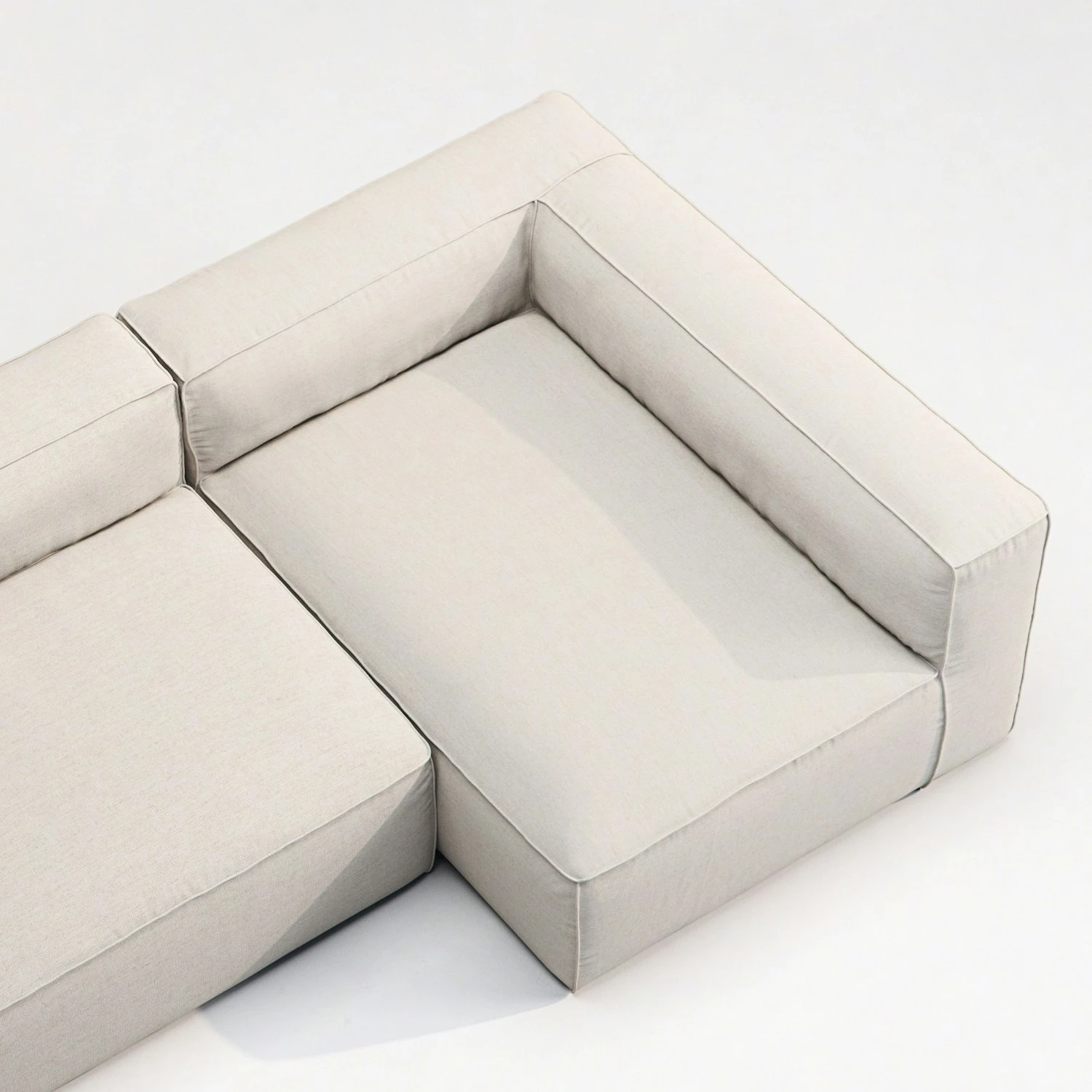 Grand Lounge Sofa 2-Seater Right Outdoor, Linen Chalk 7 Grand Lounge Sofa 2-Seater Right Outdoor, Linen Chalk - Image 5