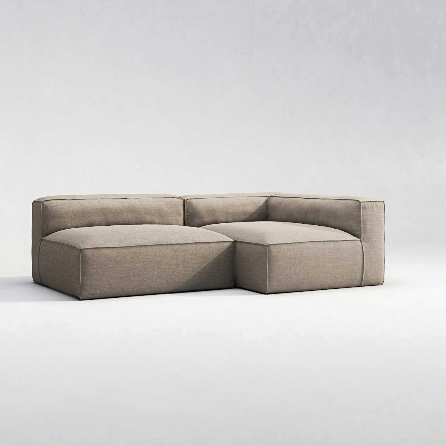 Grand Lounge Sofa 2-Seater Right Outdoor, Heather Grey 5 Grand Lounge Sofa 2-Seater Right Outdoor, Heather Grey - Image 3