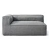 Grand Modular Sofa Outdoor Left, Charcoal Chiné