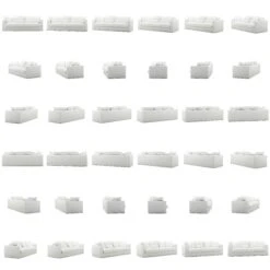 Le Grand Air Sofa 3-Seater Cotton, White -Gubi Furni Sales decotique le grand air 3 seater sofa cotton 10