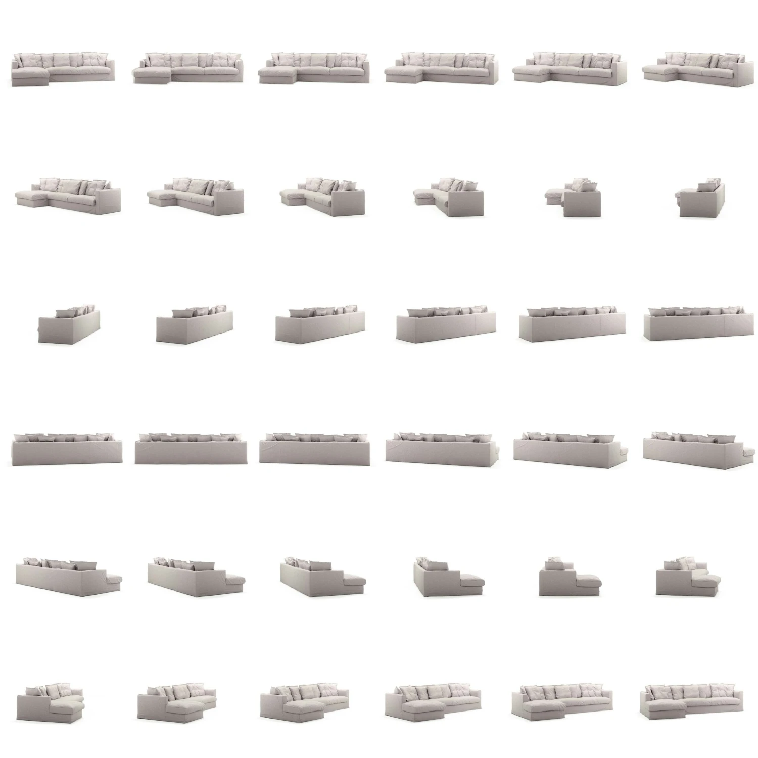 Le Grand Air Divan Left Linen, Misty Grey 7 Le Grand Air Divan Left Linen, Misty Grey - Image 5