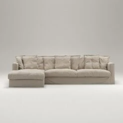 Le Grand Air Divan Left Linen, Savage Linen -Gubi Furni Sales decotique le grand air divan left linen 25