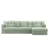 Le Grand Air Divan Right Linen, Green Pear