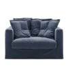 Le Grand Air Love Seat Cotton, Dark Blue 1 Le Grand Air Love Seat Cotton, Dark Blue -Gubi Furni Sales decotique le grand air love seat cotton 20