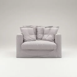 Le Grand Air Loveseat Linen, Misty Grey -Gubi Furni Sales decotique le grand air loveseat linen 21