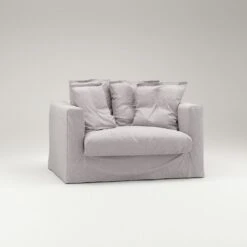 Le Grand Air Loveseat Linen, Misty Grey -Gubi Furni Sales decotique le grand air loveseat linen 22
