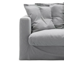 Le Grand Air Loveseat Upholstery Cotton, Light Grey