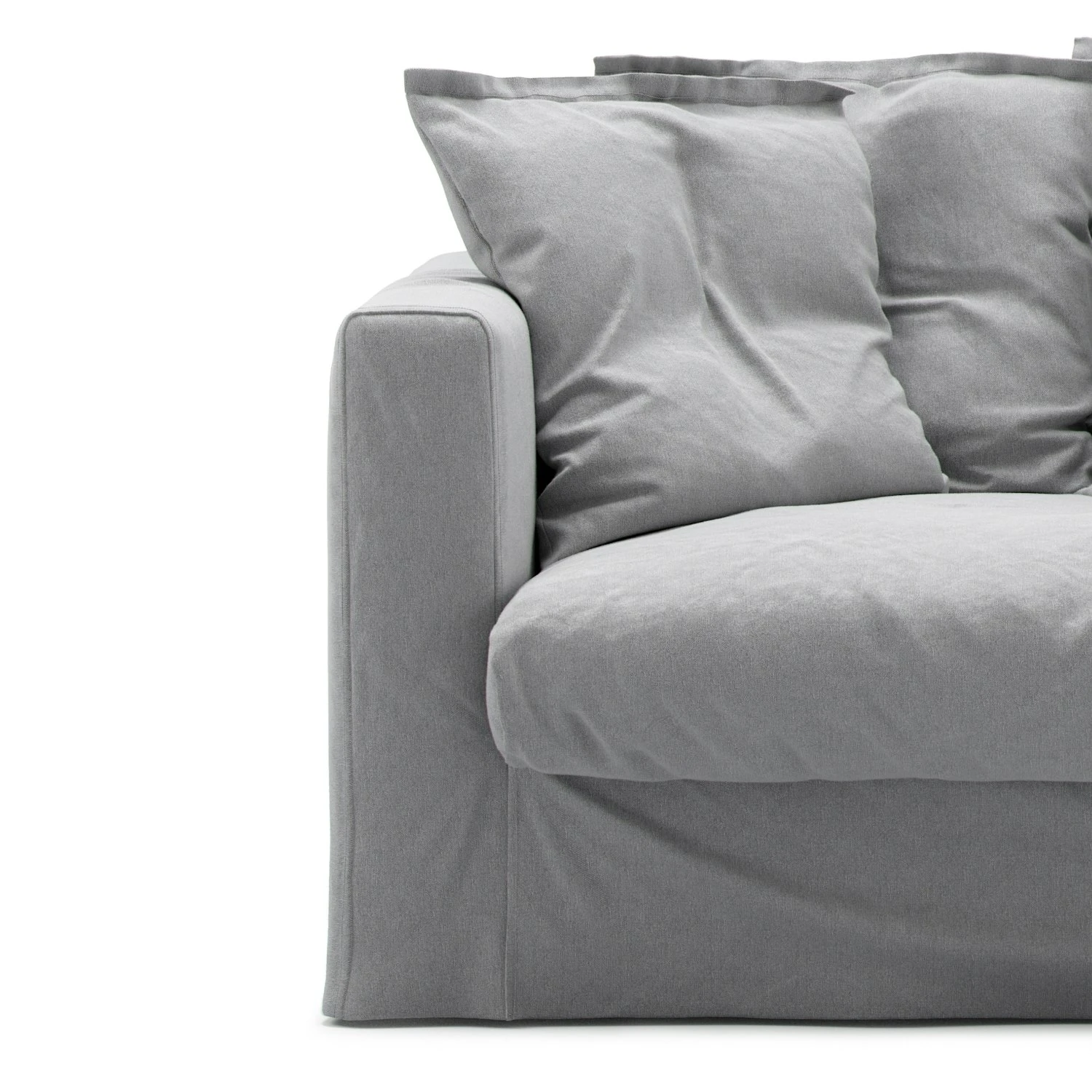 Le Grand Air Loveseat Upholstery Cotton, Light Grey 3 Le Grand Air Loveseat Upholstery Cotton, Light Grey