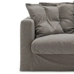 Le Grand Air Loveseat Upholstery Linen, Smokey Granite