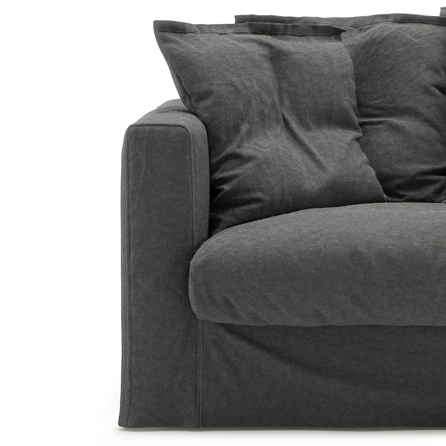 Le Grand Air Loveseat Upholstery Linen, Carbon Dust 3 Le Grand Air Loveseat Upholstery Linen, Carbon Dust