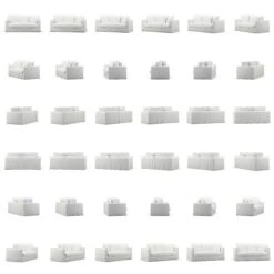 Le Grand Air Sofa 2-Seater Cotton, White -Gubi Furni Sales decotique le grand air sofa 2 seater cotton 13